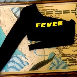 Unique F21 FEVER one shoulder crop top Small